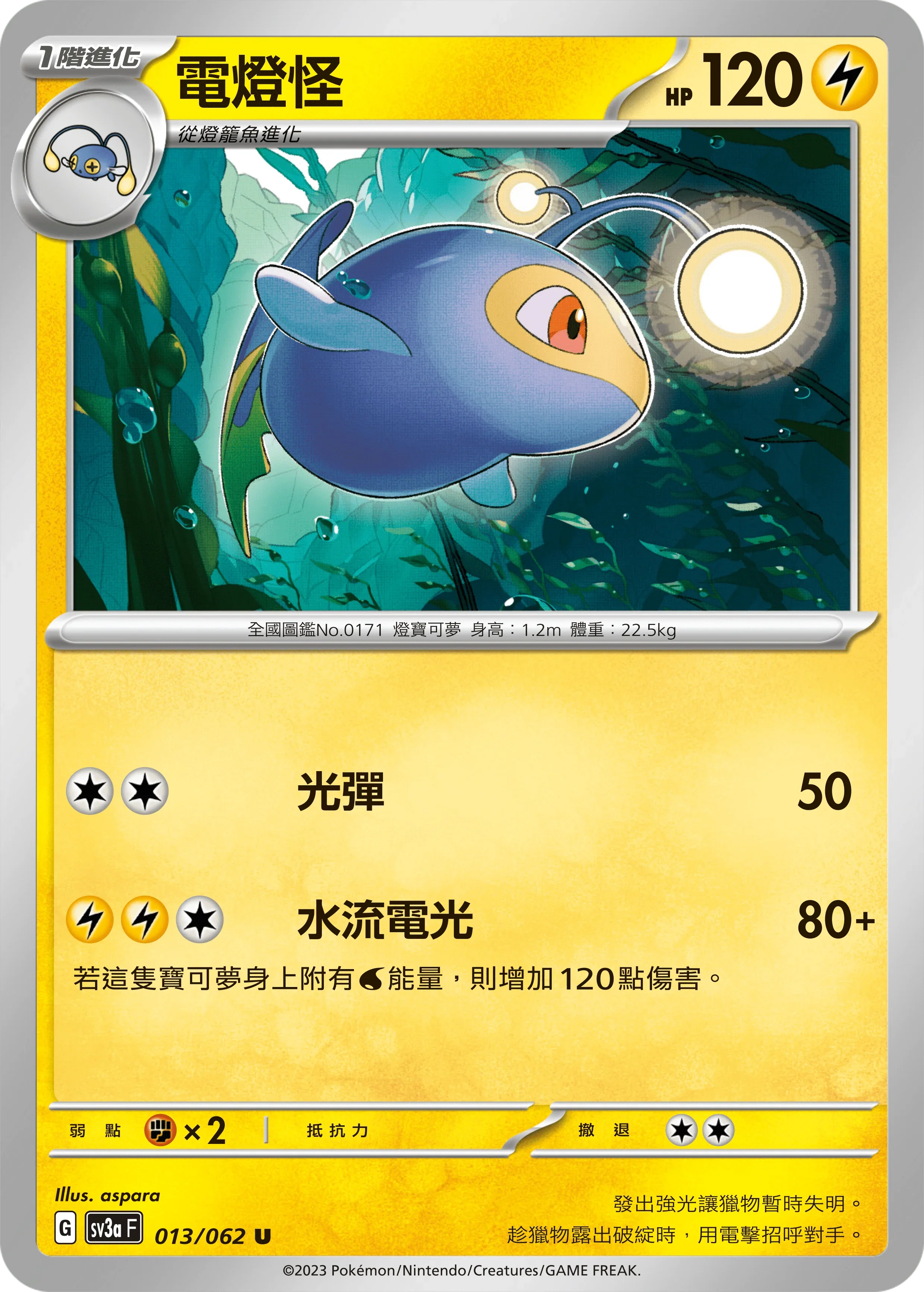 SV3aF 013/062 電燈怪 U