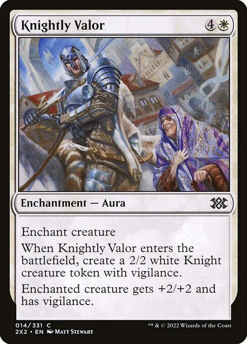 [Foil] 2X2 014 Knightly Valor C