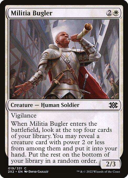 [Foil] 2X2 019 Militia Bugler C