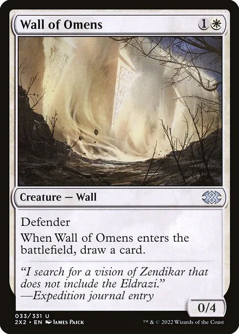 [Foil] 2X2 033 Wall of Omens U