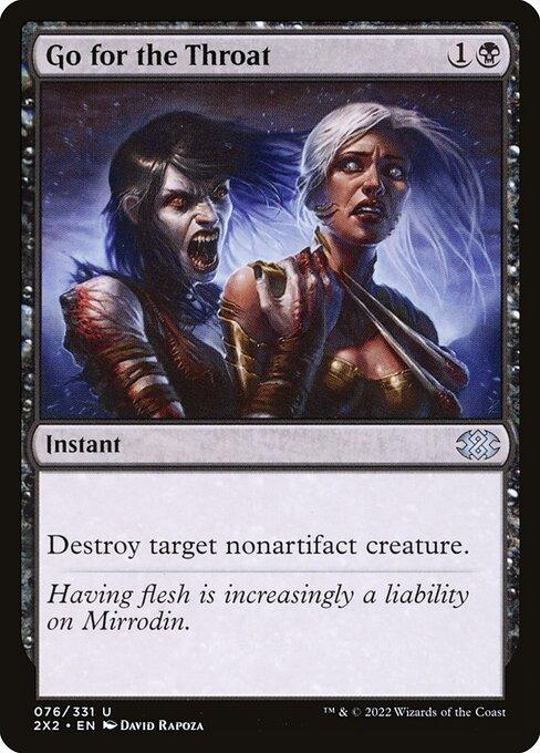 [Foil] 2X2 076 Go for the Throat U