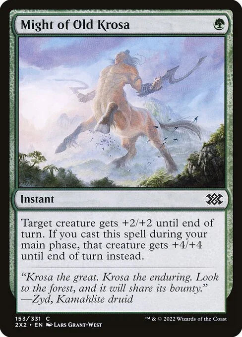 [Foil] 2X2 153 Might of Old Krosa C
