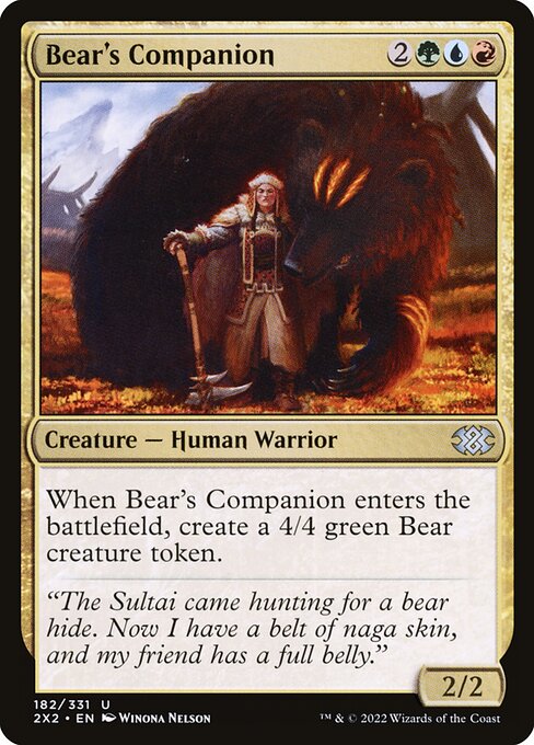 2X2 182 Bear's Companion U