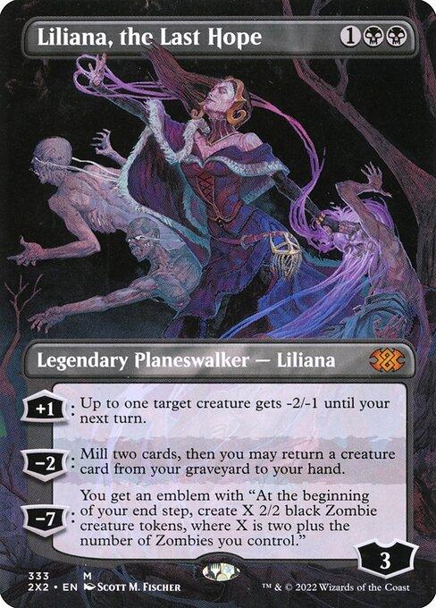 [Foil] 2X2 333 Liliana, the Last Hope (Borderless) M