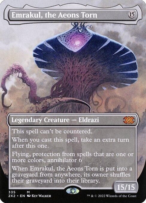 [Foil] 2X2 335 Emrakul, the Aeons Torn (Borderless) M
