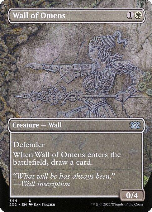 [Foil] 2X2 344 Wall of Omens (Borderless) U