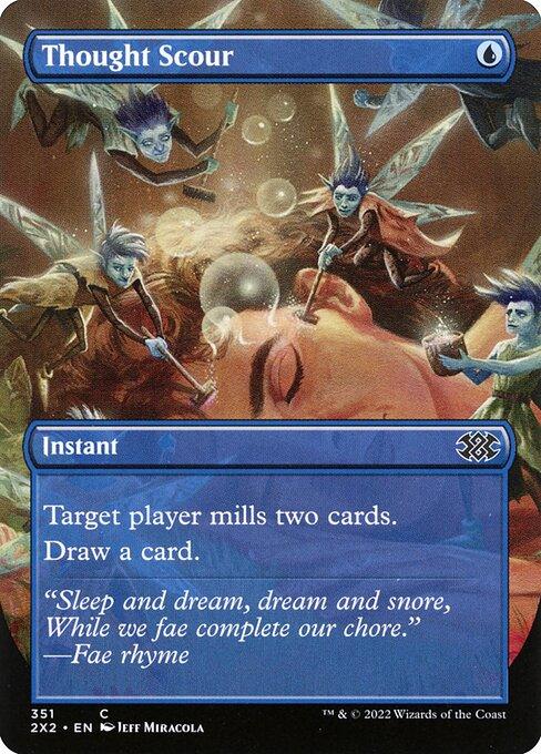 [Foil] 2X2 351 Thought Scour (Borderless) C
