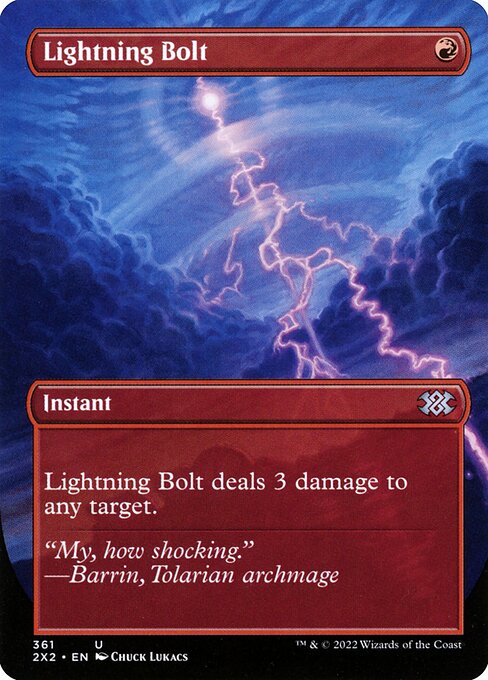 2X2 361 Lightning Bolt (Borderless) U