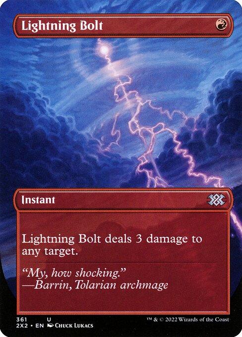 [Foil] 2X2 361 Lightning Bolt (Borderless) U