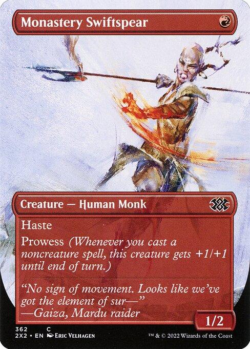 [Foil] 2X2 362 Monastery Swiftspear (Borderless) C