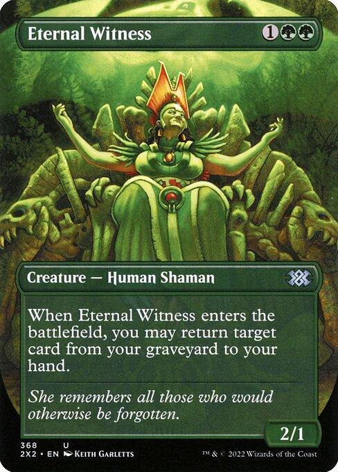 [Foil] 2X2 368 Eternal Witness (Borderless) U