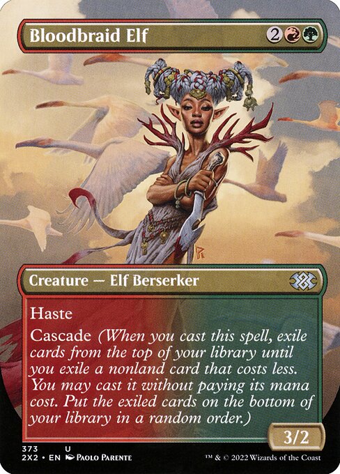 2X2 373 Bloodbraid Elf (Borderless) U