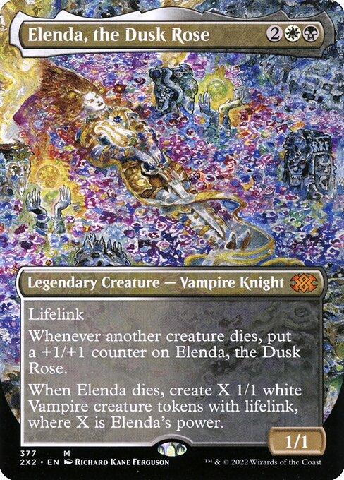 [Foil] 2X2 377 Elenda, the Dusk Rose (Borderless) M