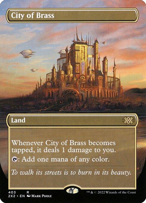[Foil] 2X2 403 City of Brass (Borderless) R