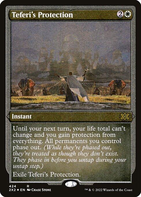 [Foil Etched] 2X2 424 Teferi's Protection (Foil Etched) R