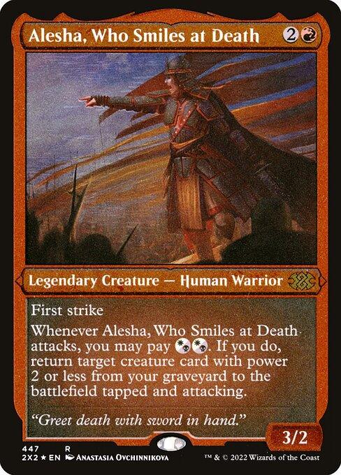 [Foil Etched] 2X2 447 Alesha, Who Smiles at Death (Foil Etched) R