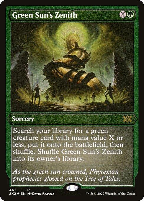 [Foil Etched] 2X2 461 Green Sun's Zenith (Foil Etched) R