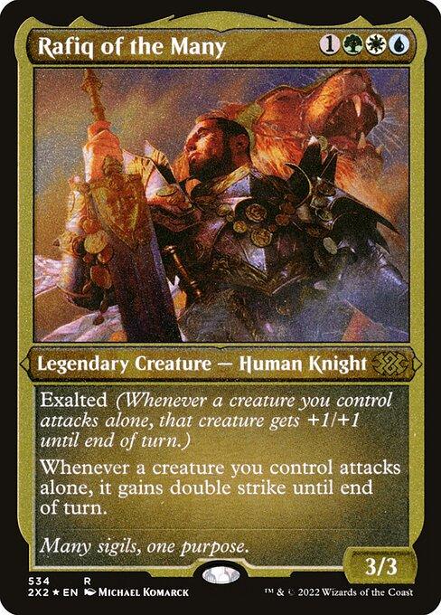 [Foil Etched] 2X2 534 Rafiq of the Many (Foil Etched) R