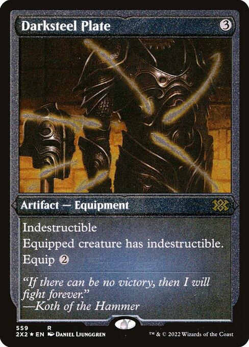 [Foil Etched] 2X2 559 Darksteel Plate (Foil Etched) R