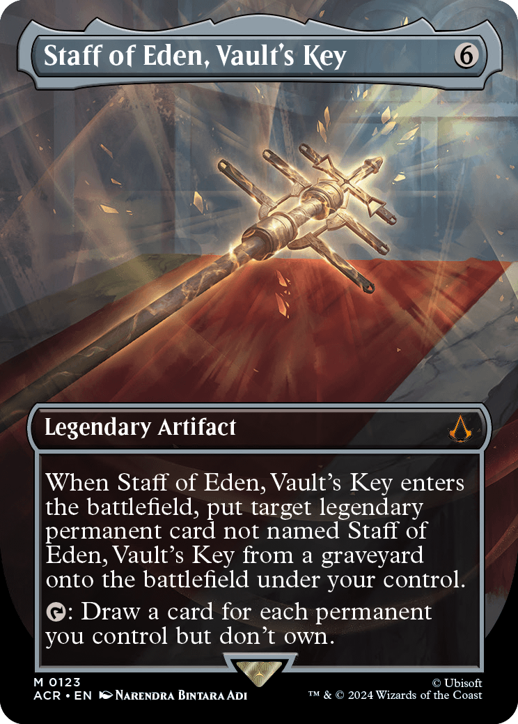 ACR 123 Staff of Eden, Vault's Key (0123 - Borderless) M