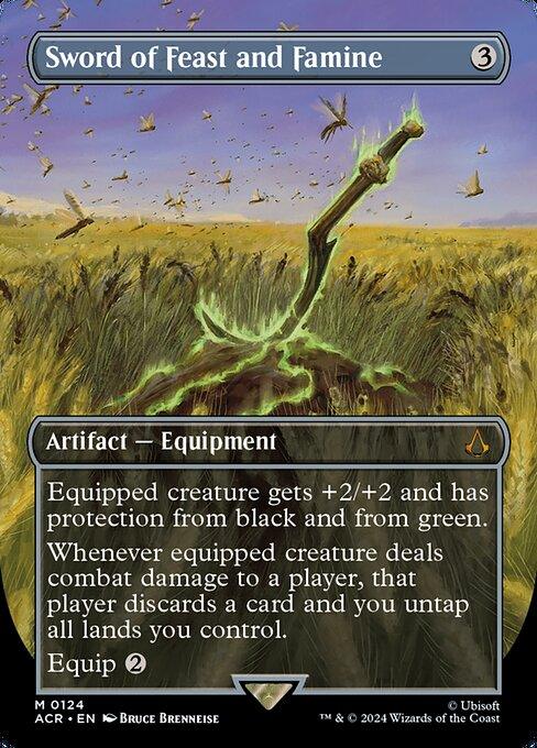 [Foil] ACR 124 Sword of Feast and Famine (0124 - Borderless) M