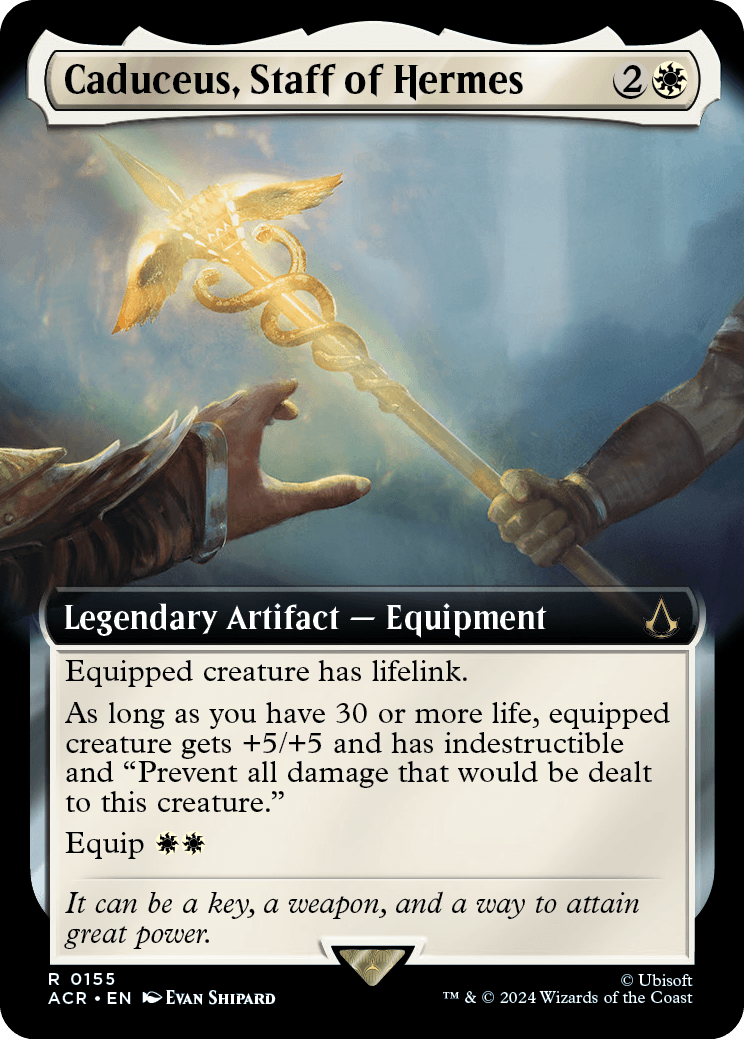 ACR 155 Caduceus, Staff of Hermes (0155 - Extended Art) R