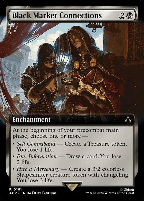 [Foil] ACR 161 Black Market Connections (0161 - Extended Art) R