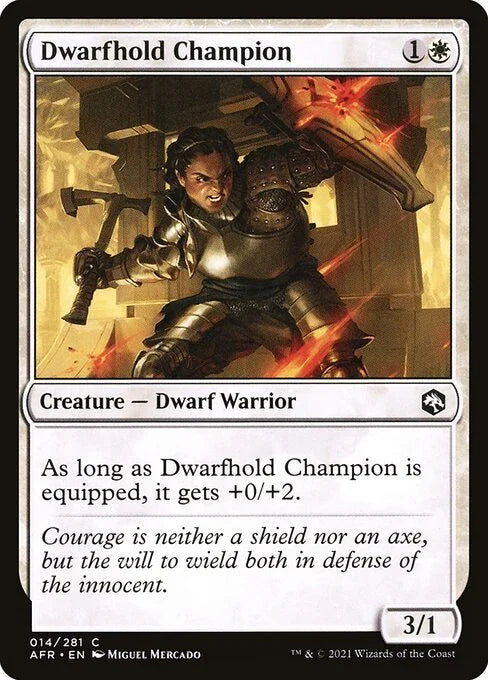 [Foil] AFR 014 Dwarfhold Champion C