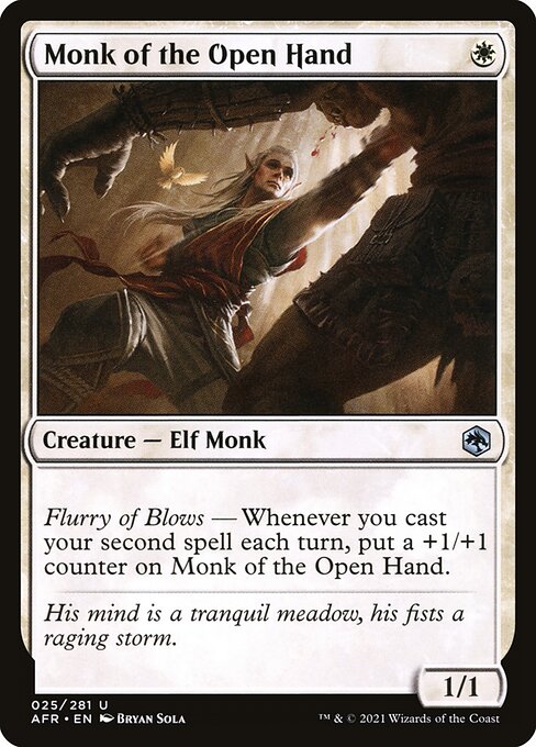 AFR 025 Monk of the Open Hand U