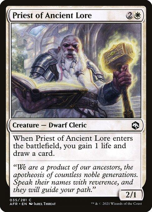 [Foil] AFR 035 Priest of Ancient Lore C