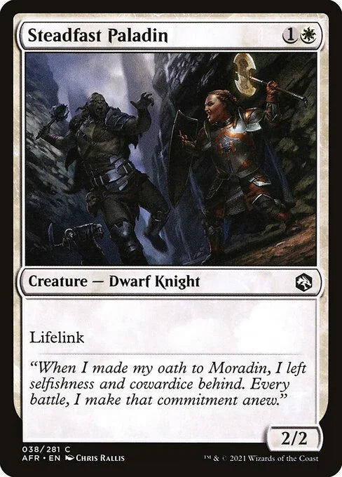 [Foil] AFR 038 Steadfast Paladin C