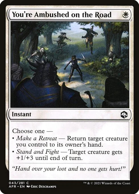 [Foil] AFR 043 You're Ambushed on the Road C