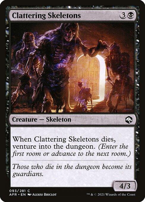 [Foil] AFR 093 Clattering Skeletons C
