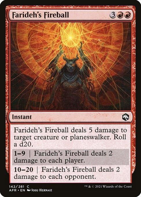 [Foil] AFR 142 Farideh's Fireball C
