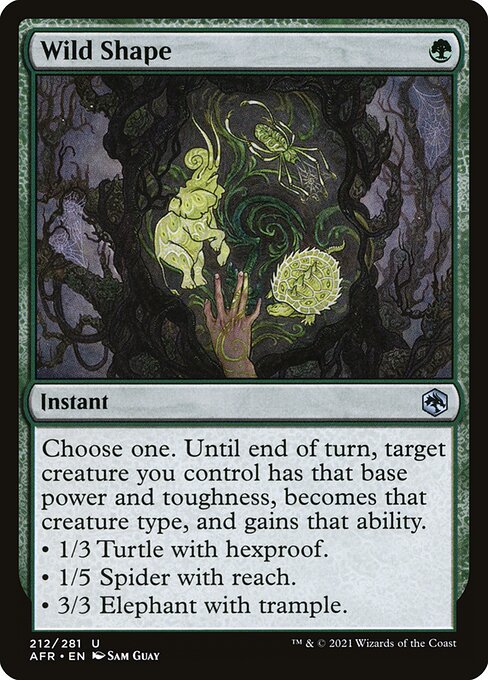 AFR 212 Wild Shape U