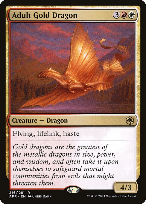 AFR 216 Adult Gold Dragon R