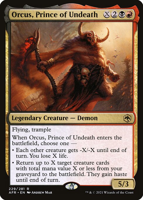 AFR 229 Orcus, Prince of Undeath R