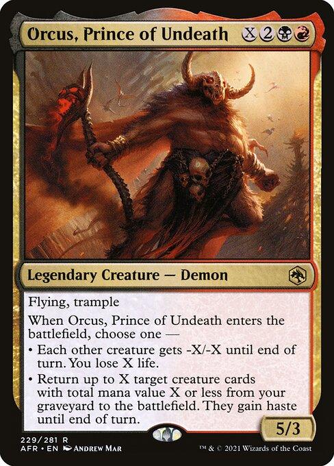[Foil] AFR 229 Orcus, Prince of Undeath R