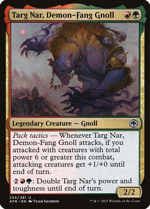 [Foil] AFR 234 Targ Nar, Demon-Fang Gnoll U