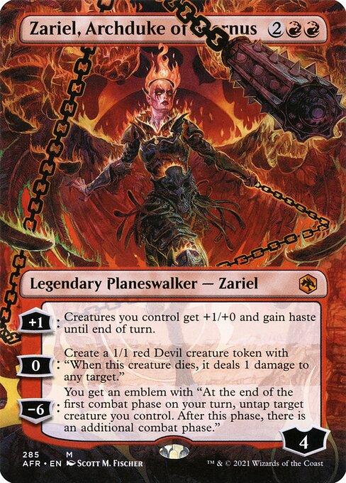 [Foil] AFR 285 Zariel, Archduke of Avernus (Borderless) M