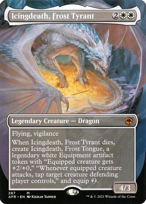 [Foil] AFR 287 Icingdeath, Frost Tyrant (Borderless) M