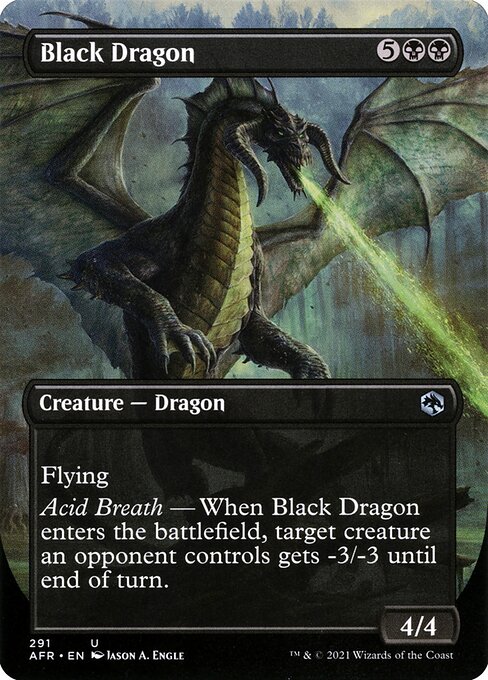 AFR 291 Black Dragon (Borderless) U