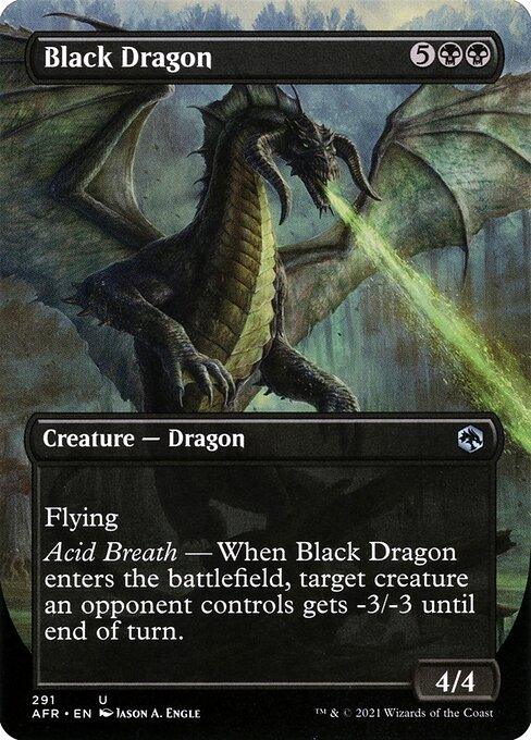 [Foil] AFR 291 Black Dragon (Borderless) U