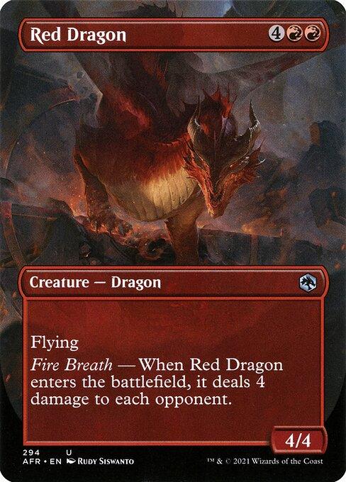 [Foil] AFR 294 Red Dragon (Borderless) U