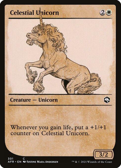 [Foil] AFR 301 Celestial Unicorn (Showcase) C