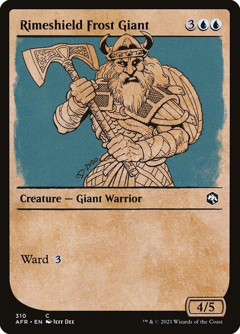 [Foil] AFR 310 Rimeshield Frost Giant (Showcase) C
