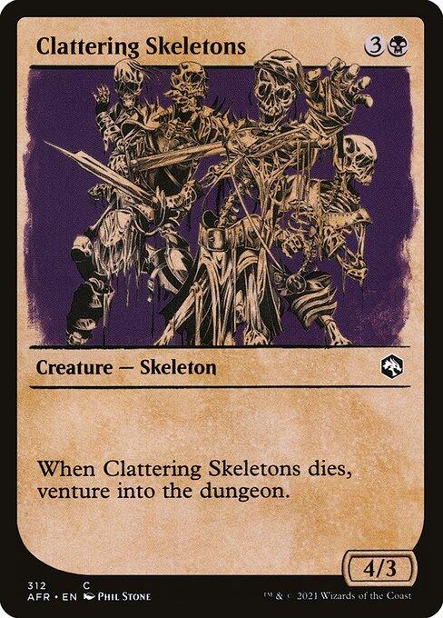 [Foil] AFR 312 Clattering Skeletons (Showcase) C