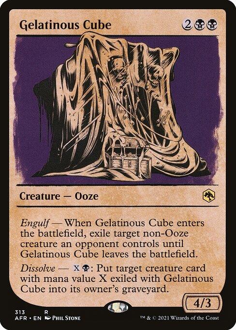 [Foil] AFR 313 Gelatinous Cube (Showcase) R