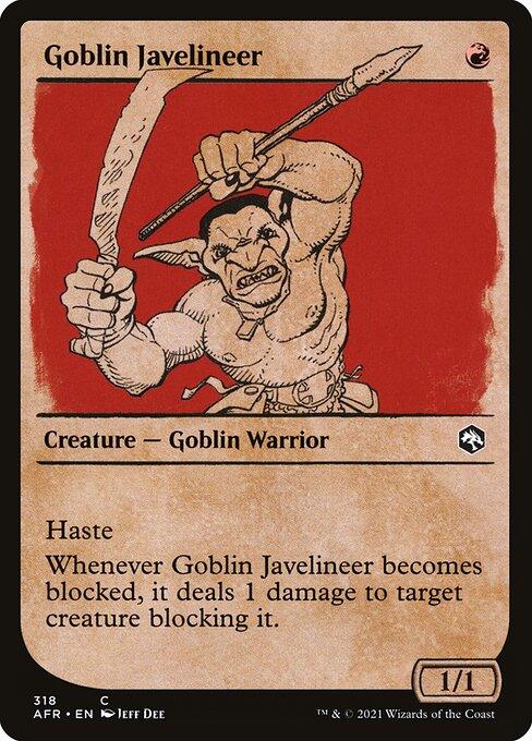 [Foil] AFR 318 Goblin Javelineer (Showcase) C