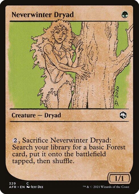 [Foil] AFR 329 Neverwinter Dryad (Showcase) C